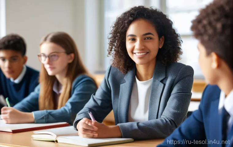 TESOL 강사로서의 리더십 사례 - Image Prompt 1: The Trusting Classroom**