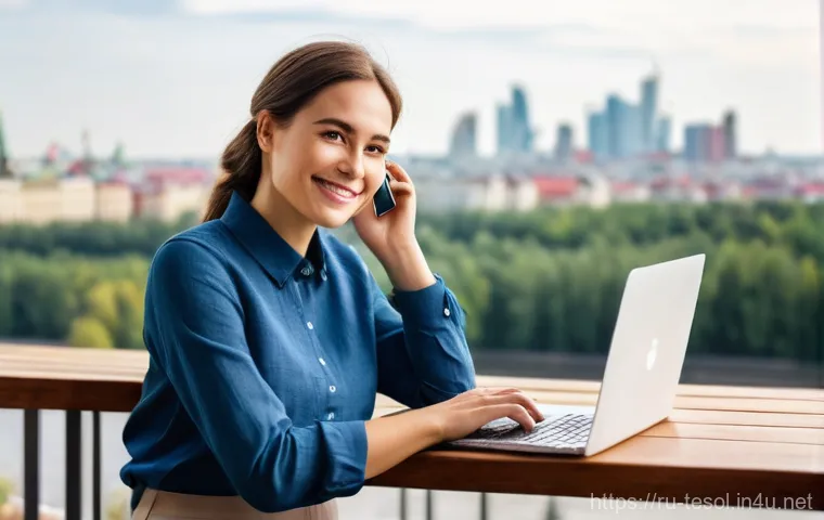 TESOL 자격증의 미래 전망 - **Prompt:** A diverse female English teacher, approximately 30-35 years old, with a warm and invitin...