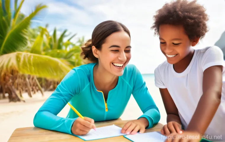 TESOL 시험 날짜와 준비 기간 - **Prompt 1: "The Dream TESOL Lifestyle"**
A vibrant, realistic photo of a young adult female, we...