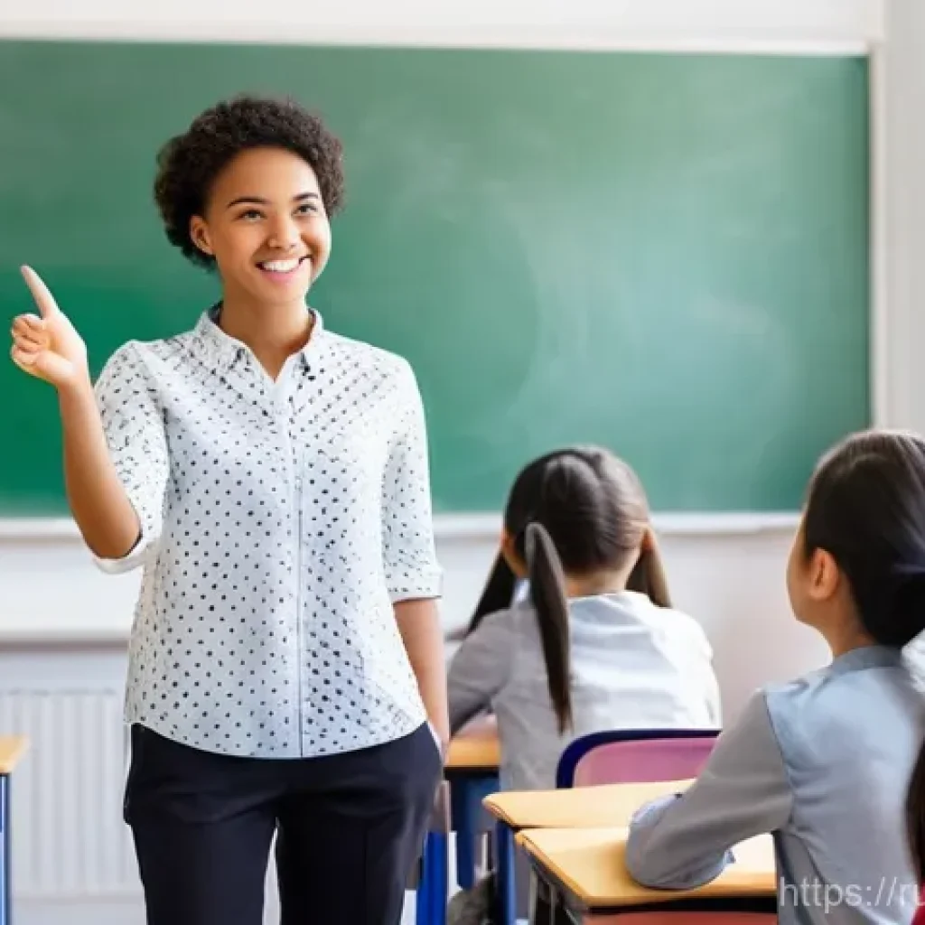 TESOL 강사로서의 언어 민감성 - **Prompt 1: Empathetic Teacher in a Culturally Diverse English Classroom**
A bright, modern, and...